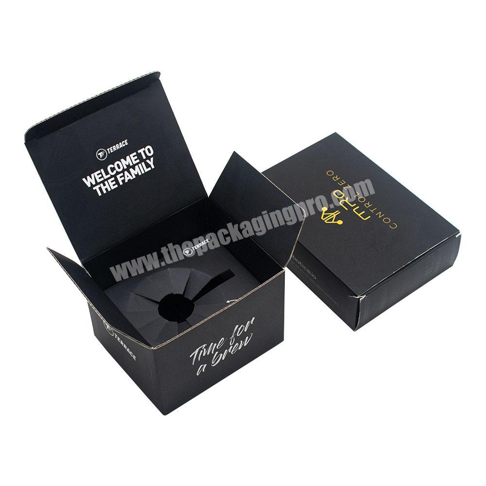 custom High Quality Modern Custom LOGO Printing Recyclable Folding Card Craft Packaging Box With Inner Tray 