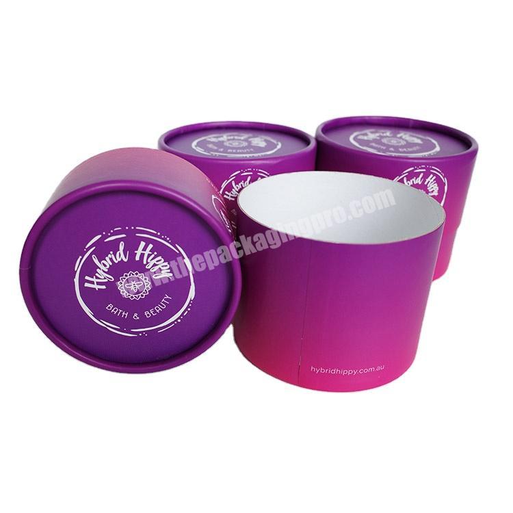 High Quality Paper Tube Packaging Round Cardboard Jewelry Paper Box with Hot Stamping Printing