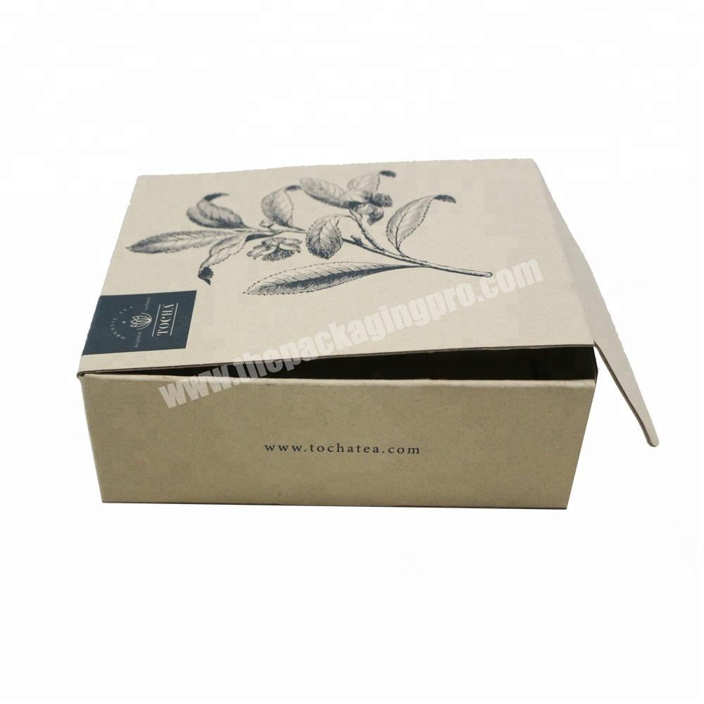 personalize High quality craft paper gift packaging cardboard box recycled kraft paper box