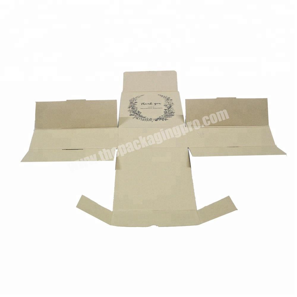 High quality craft paper gift packaging cardboard box recycled kraft paper box wholesaler