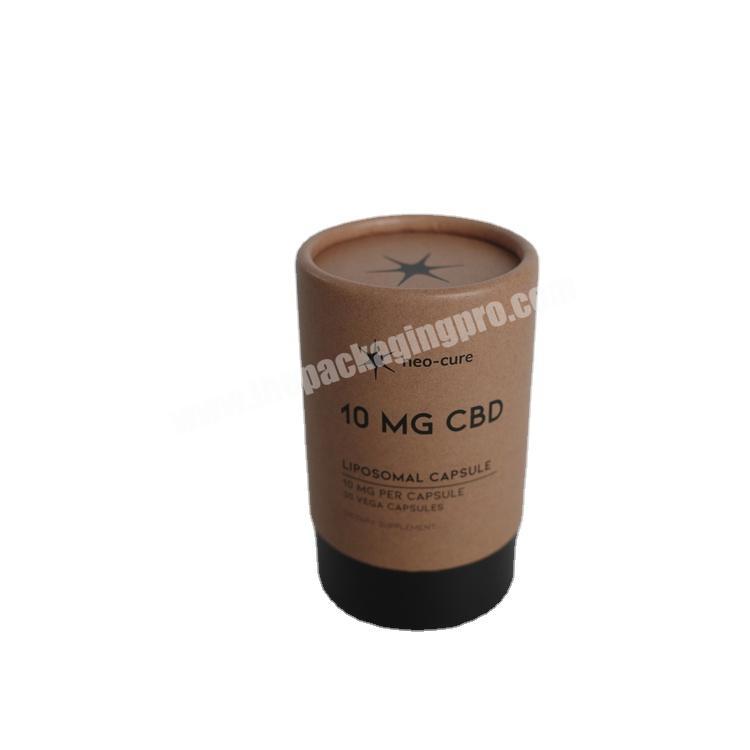 High quality delicate kraft paper boxes recycled round kraft paper tube paper packaging box
