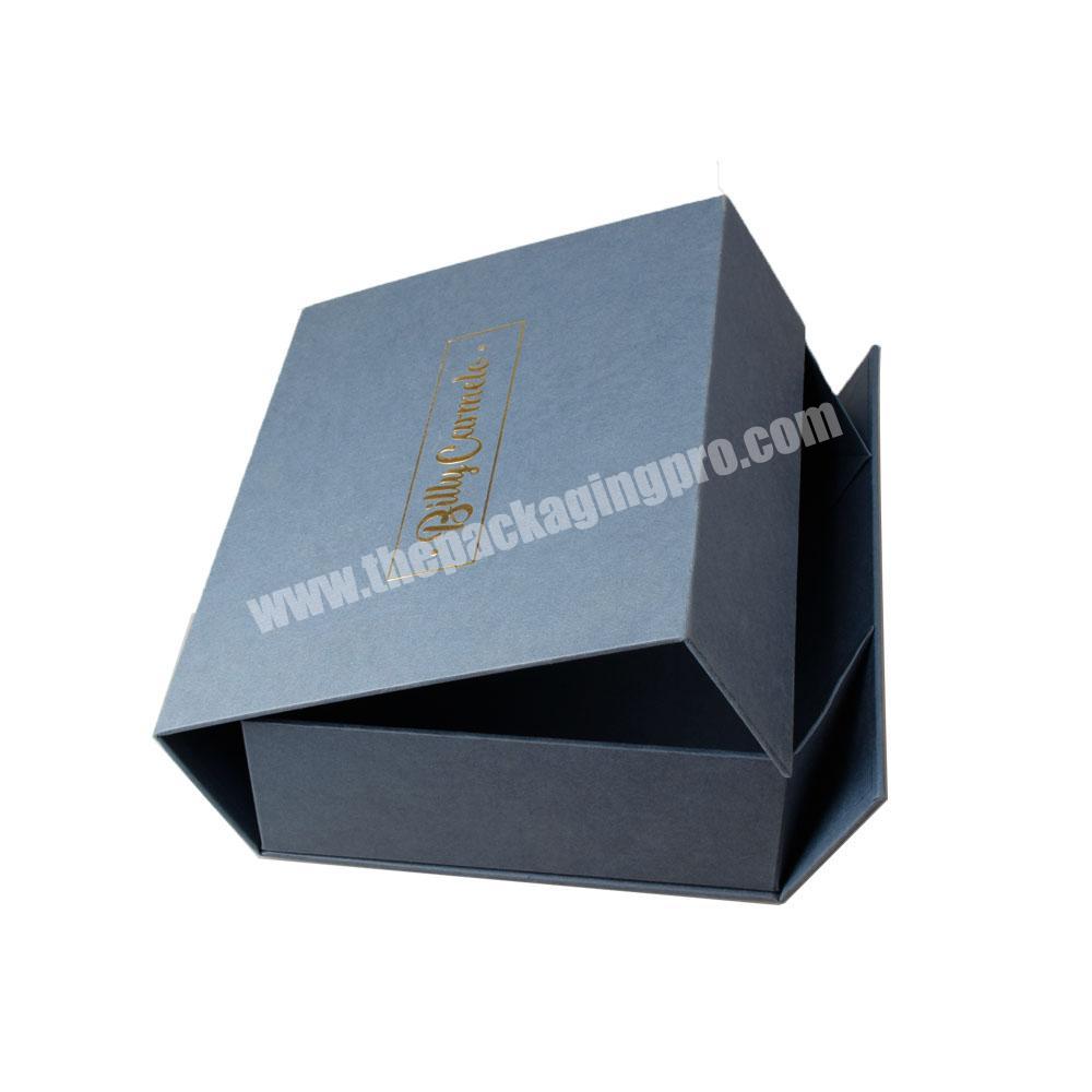 High quality luxury recycle Folding with magnetic cardboard clothes packaging paper box