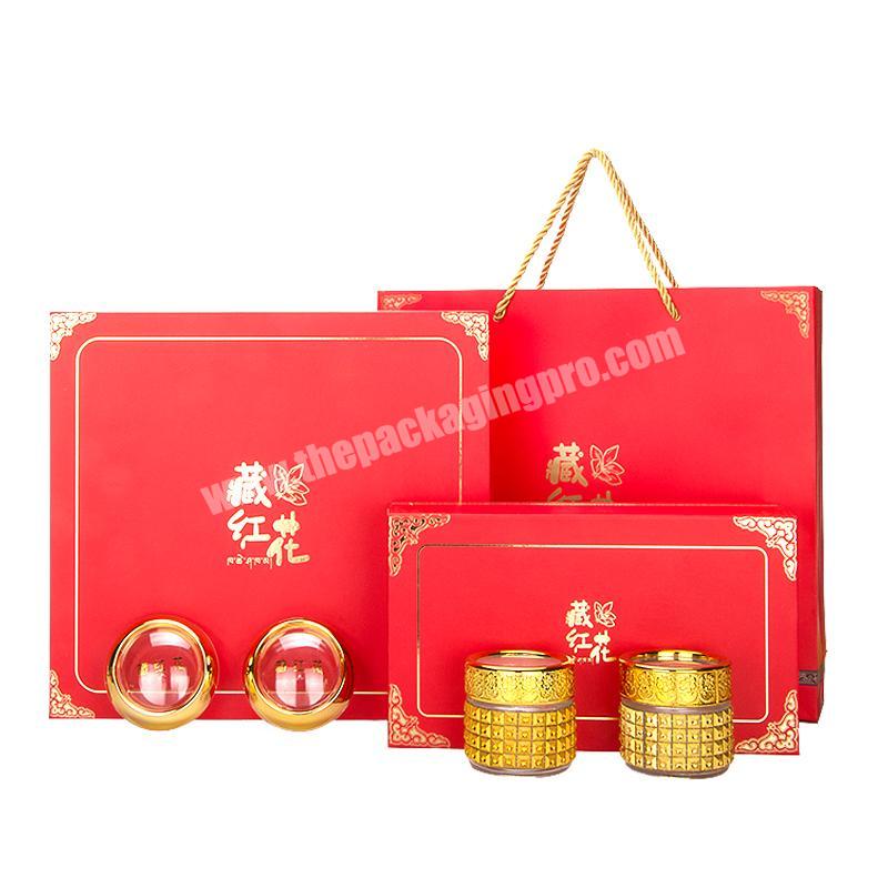 Luxury Design Magnetic Gift Box Saffron Packaging Boxes With Foam Inserts