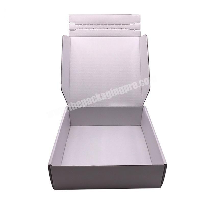 Luxury design corrugated paper cardboard clothes box packaging