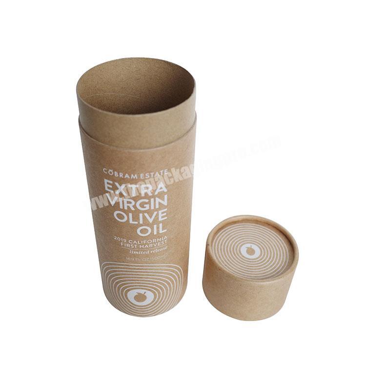 Manufacturer Custom Paper Tube Packaging 100% Recycled Strong Kraft Cardboard Paper Tube with Lid