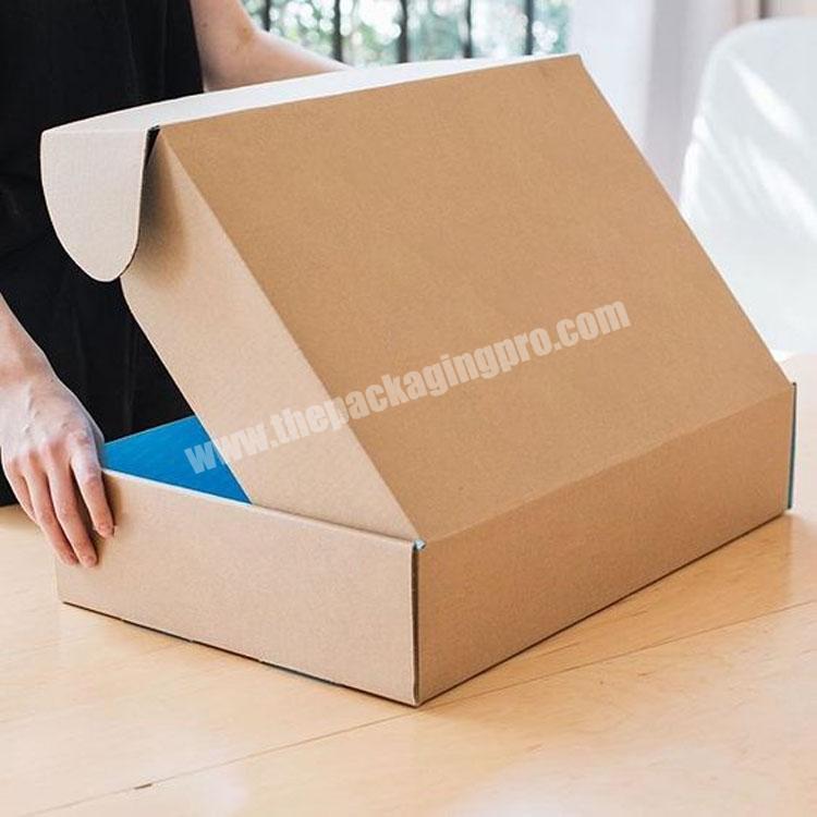 Recyclable custom bottle insert Kraft paper mailer packing cardboard shipping boxes wine shipping box factory