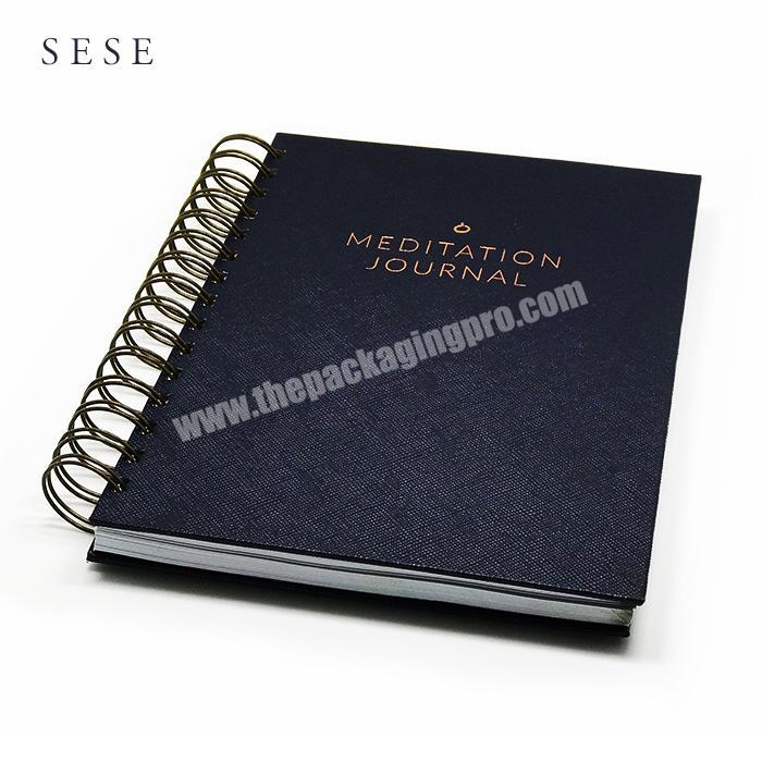 Spiral Binding Hardcover Notebook With Color Blank Pages