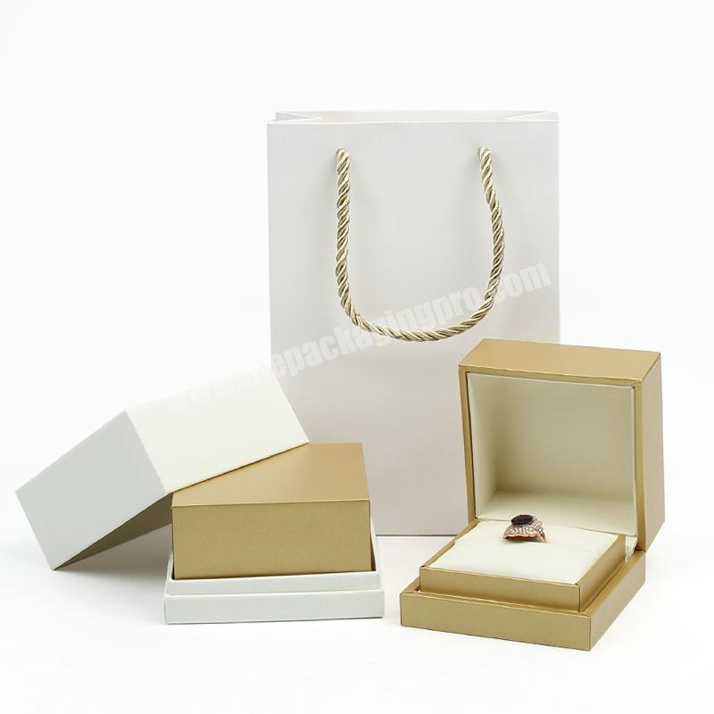 personalize Varnish jewellery packaging Necklace ring boxes for jewelry packing