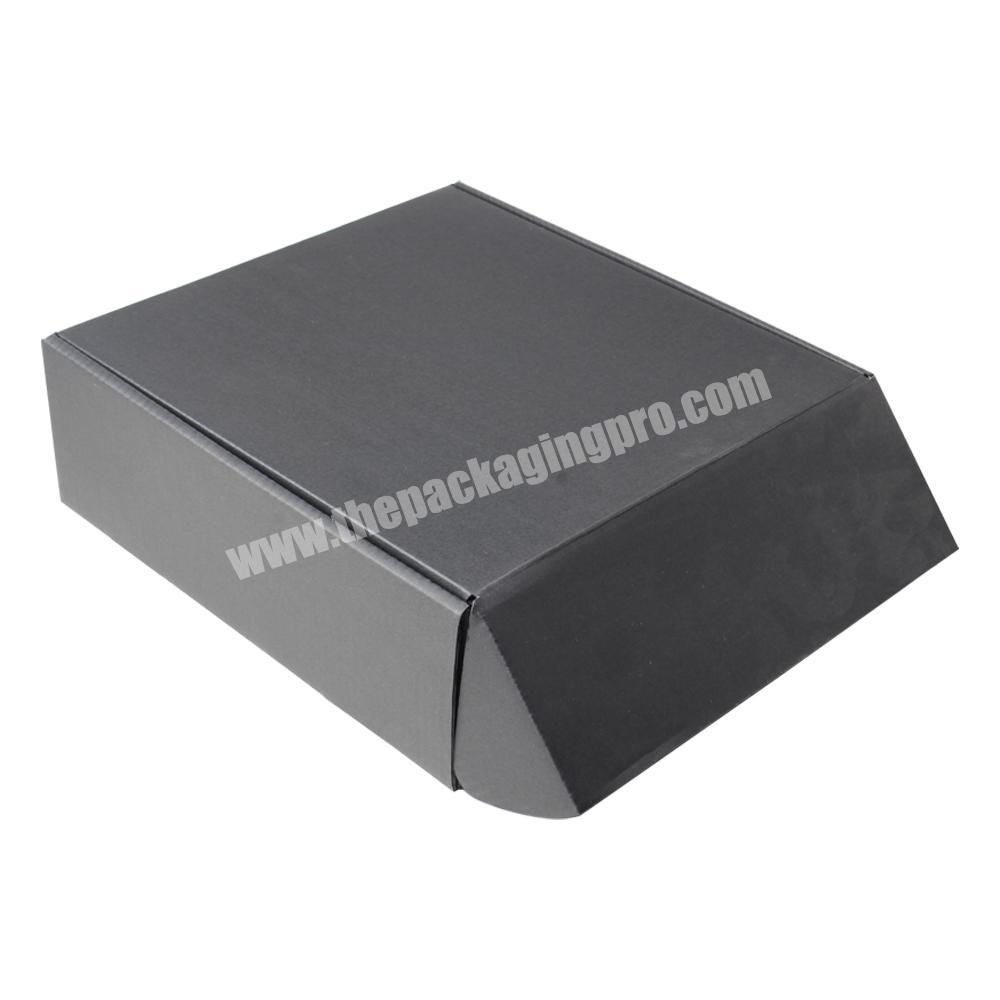 Wholesale Custom Printed Unique Mailer Box Black China Supplier Corrugated Packaging Paper Box manufacturer