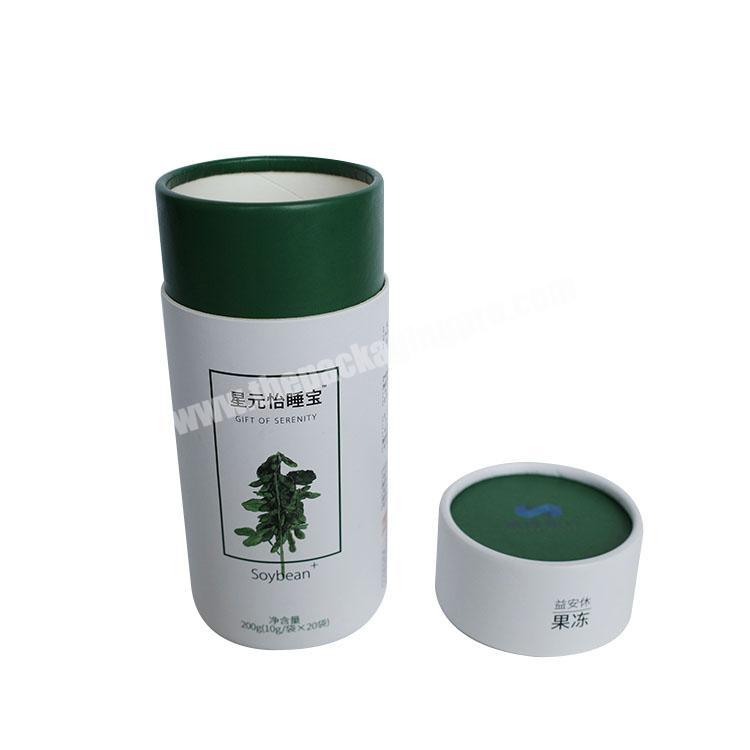 personalize Wholesale Cylinder Paper Tube Packaging Box Eco Friendly Tea Paper Cans Tube