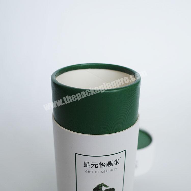 custom Wholesale Cylinder Paper Tube Packaging Box Eco Friendly Tea Paper Cans Tube 