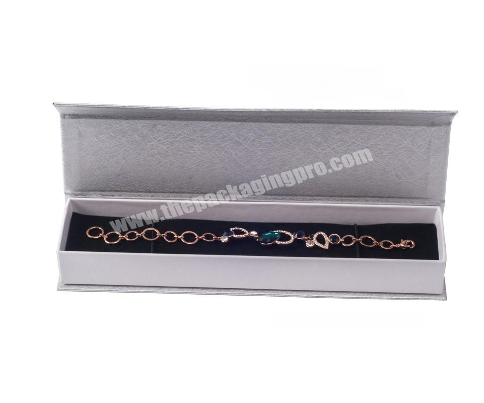 custom Wholesale custom boxes for jewelry packing gift box for bracelet necklace with special paper 