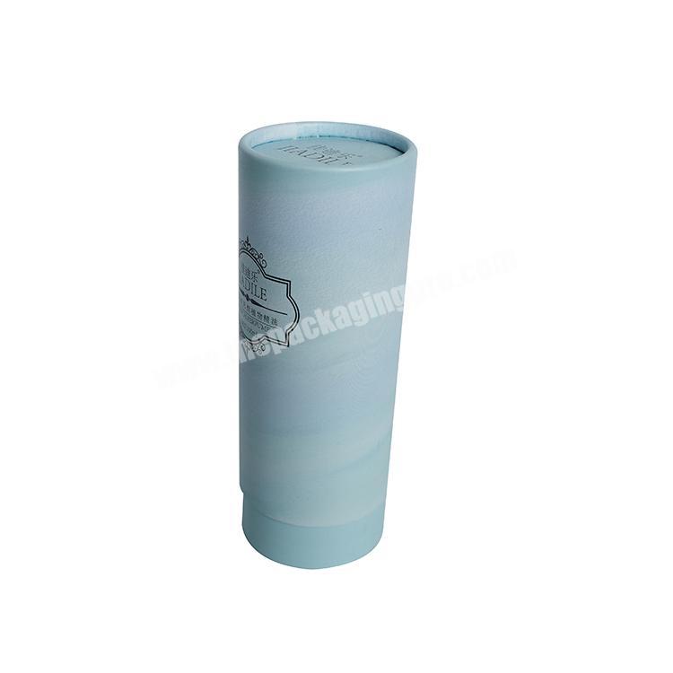 recycled paper tube hot stamping paper tube box for tea packaging