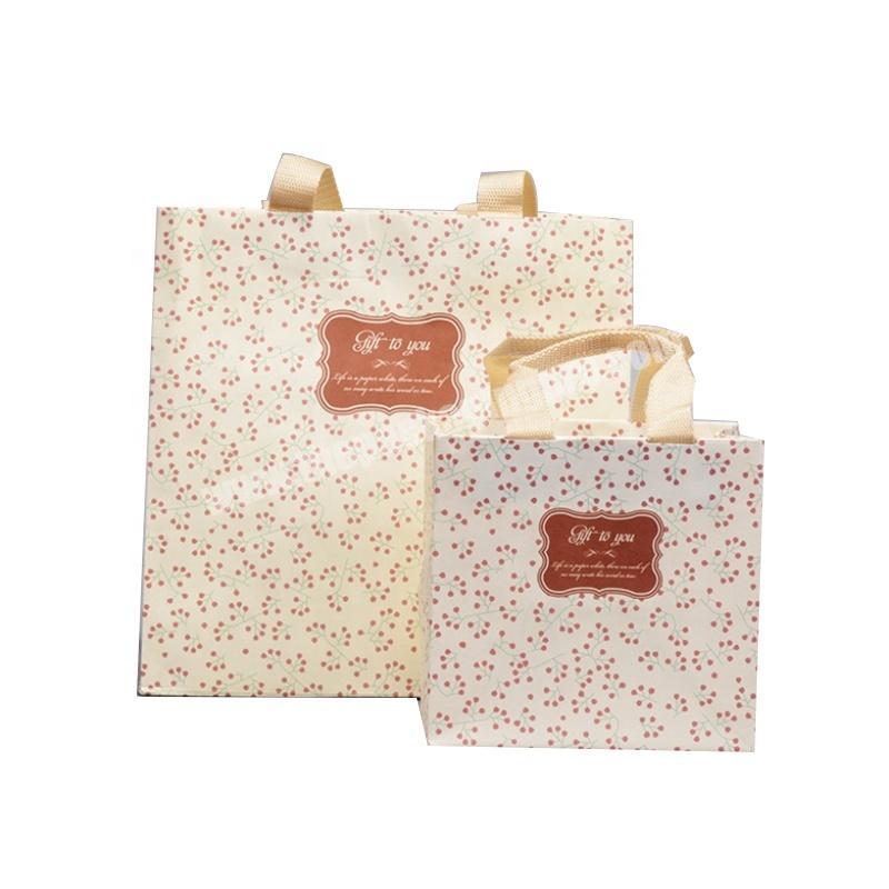 Bio-Gradable Retail  Luxury Paper Shopping Bag For Flower