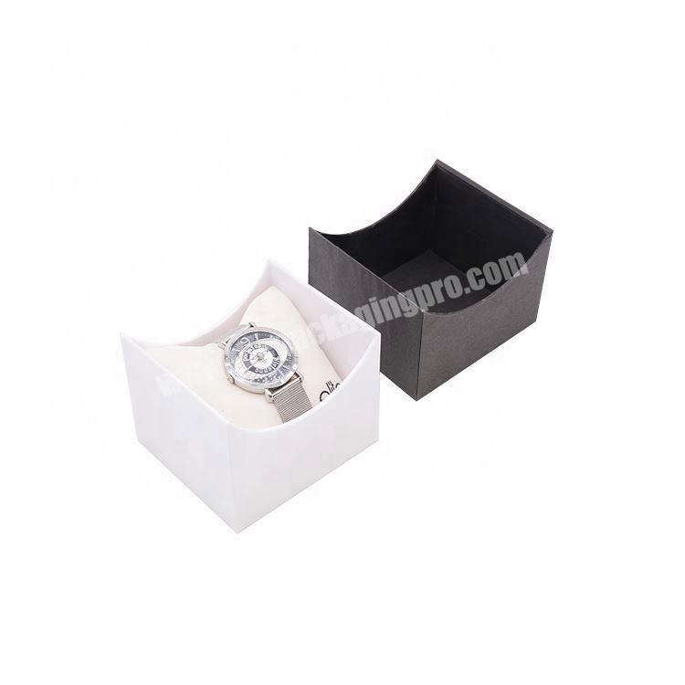 2020 Hot Sale Watch Gift Square Cardboard Watch Box Cases With Pillow Packing Gift Boxes