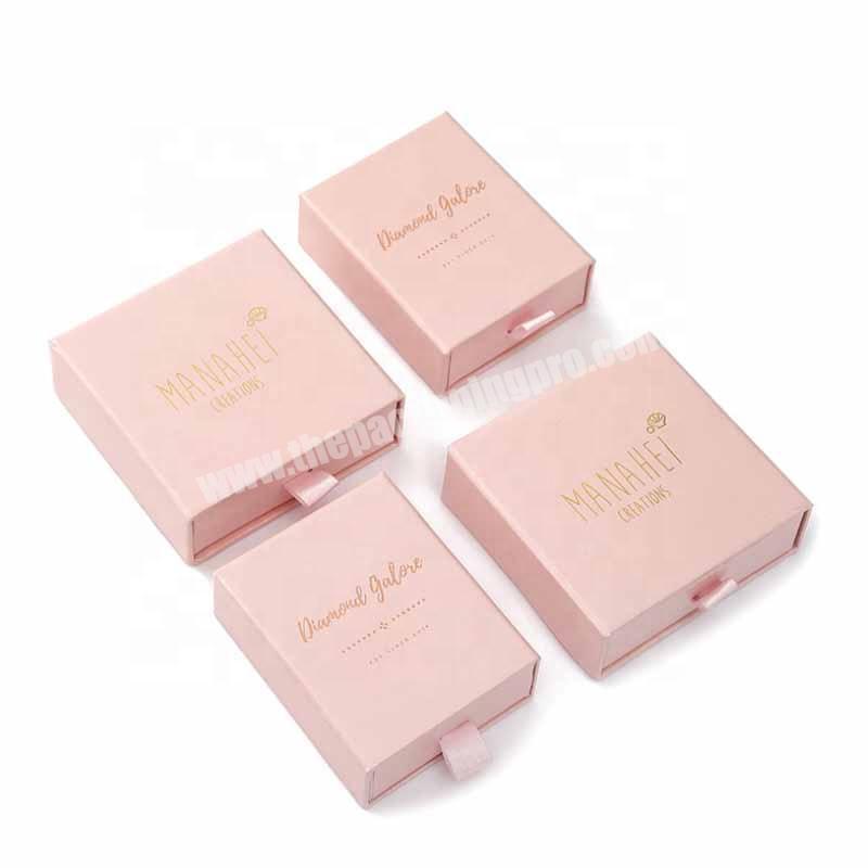 custom logo print illustration carton folding big jewelry necklace earing packaging box for paper  boxes