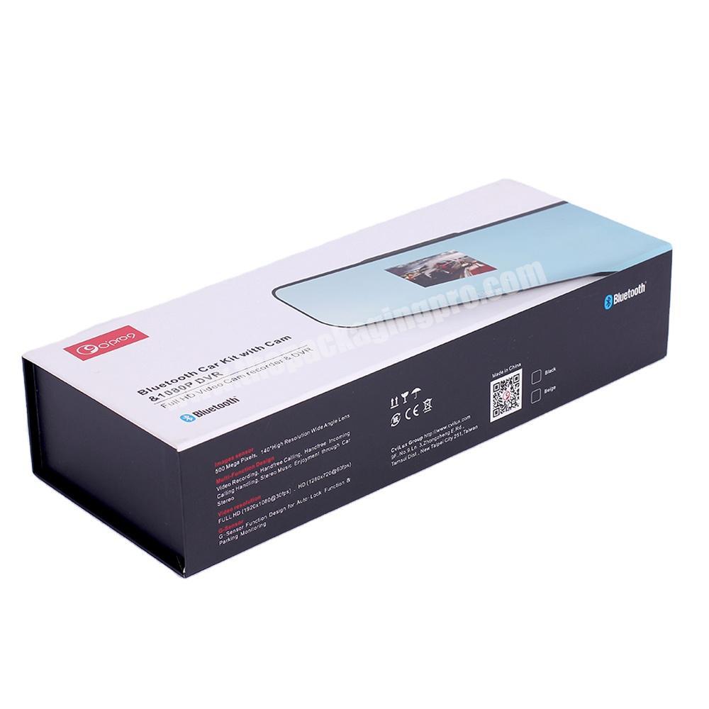 Black magnetic paper box packaging gift for electronics