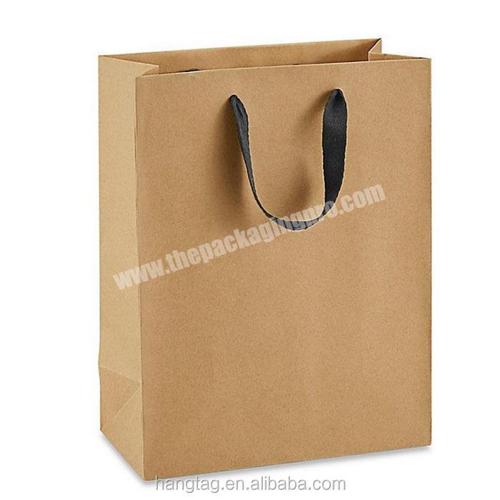 Brown Kraft Paper Custom Gift Shopping Bag Packaging