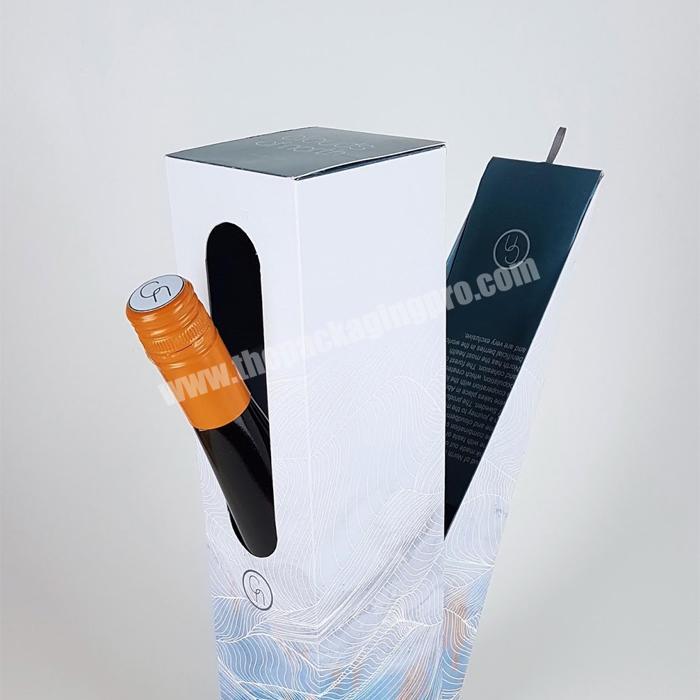 Factory Chic design packaging luxury design cardboard magnetic closure gift box for wine bottle packing private label single wine box