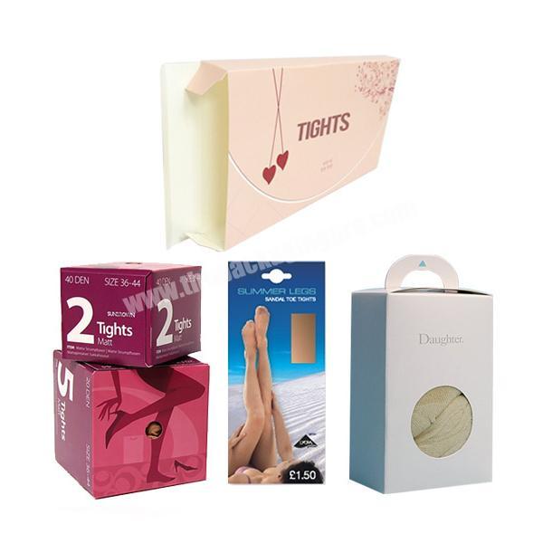 China Factory High Quality Printable Custom Tights Boxes Packaging with your logo