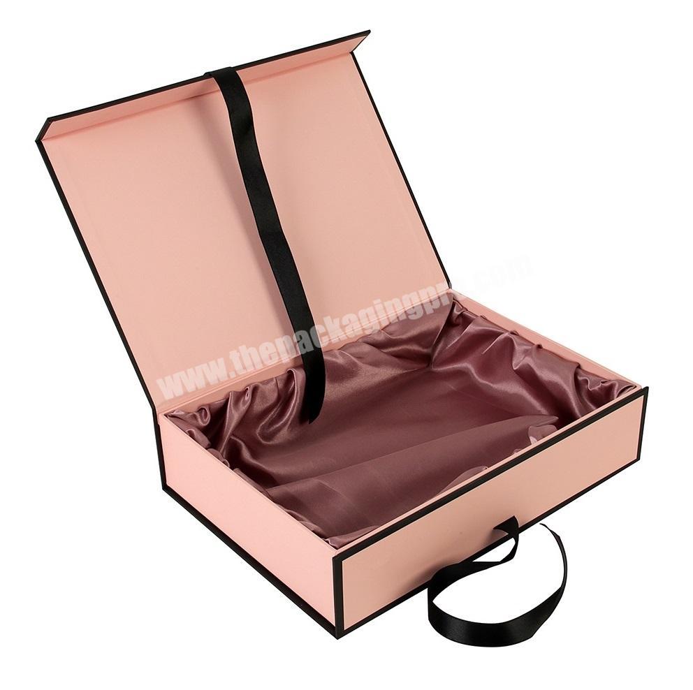 China Supply Clothing Wedding Invitation Handbag Eyelash Shipping Packaging Gift Box With Lid