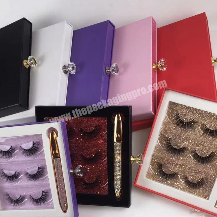 Custom Amazon Empty Luxury Paper Lash Eyelash Kit Tool Packaging Design Solution Box Logo Private Label factory