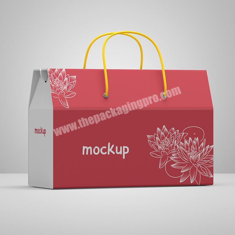 Custom BioDegradable Recyclable Kraft Corrugated Wine Shoes Clothing Paper Bag For Packaging With Printed Logo