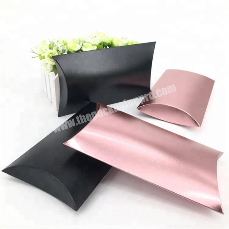 Custom Black Pillow Shape Gift Box for Clothing