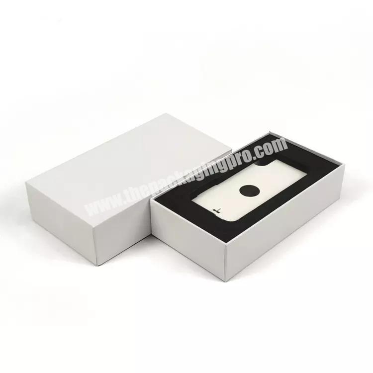 OEM custom white cardboard electronics universal used mobile smartphone box packaging box with logo