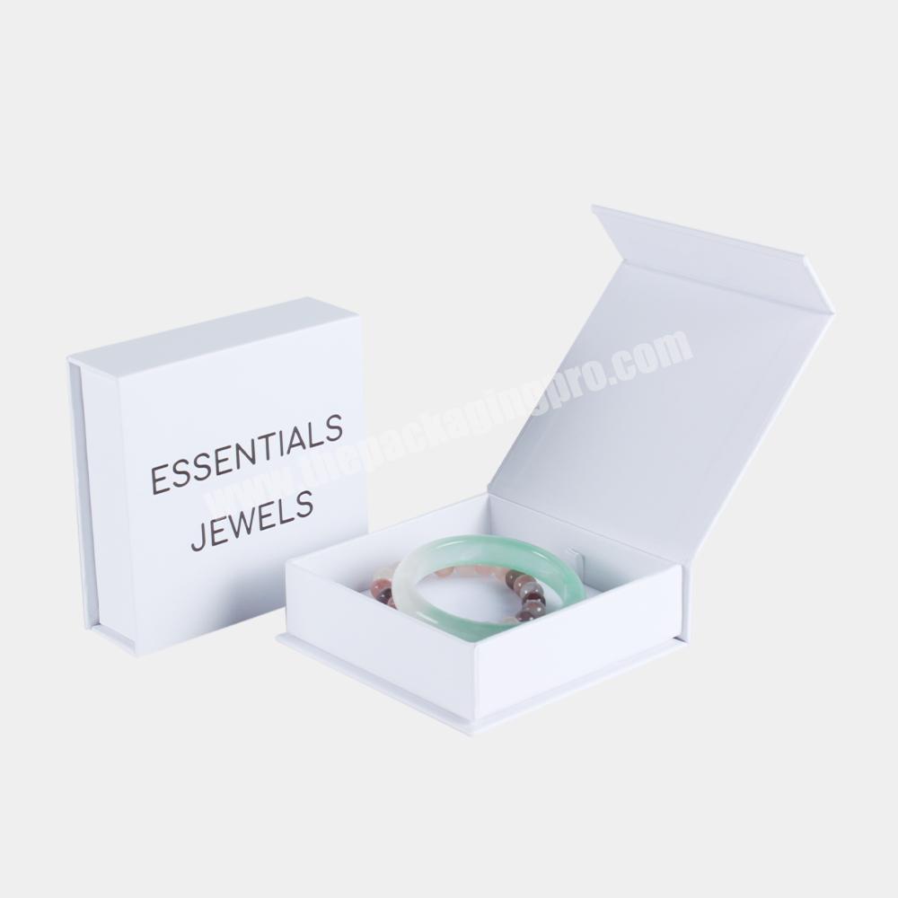 Custom Logo Styles Bracelet Jewelry Box Paper Closure Rigid Cardboard Magnetic Packaging Box