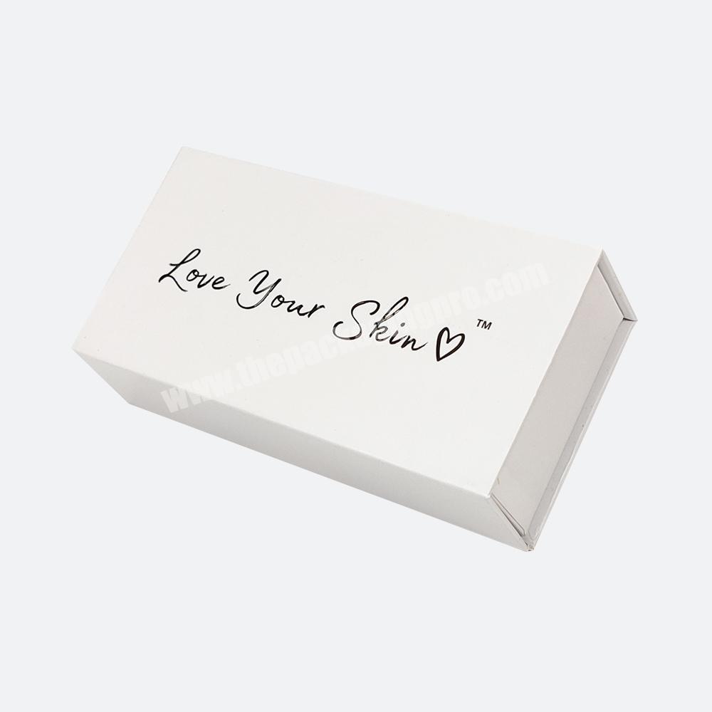 Custom Logo and Design Matte White Make Up Set Gift Box Packaging Skincare Cosmetic Packaging Magnetic Box