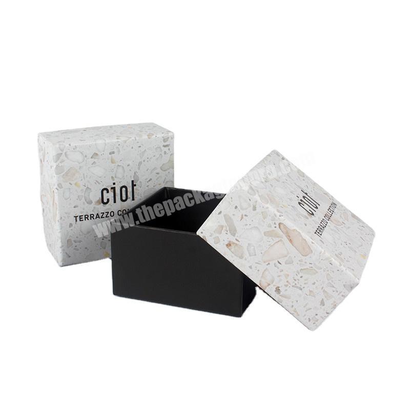 Custom Luxury Fashional Grey Rigid Cardboard Paper Gift Box With Lid