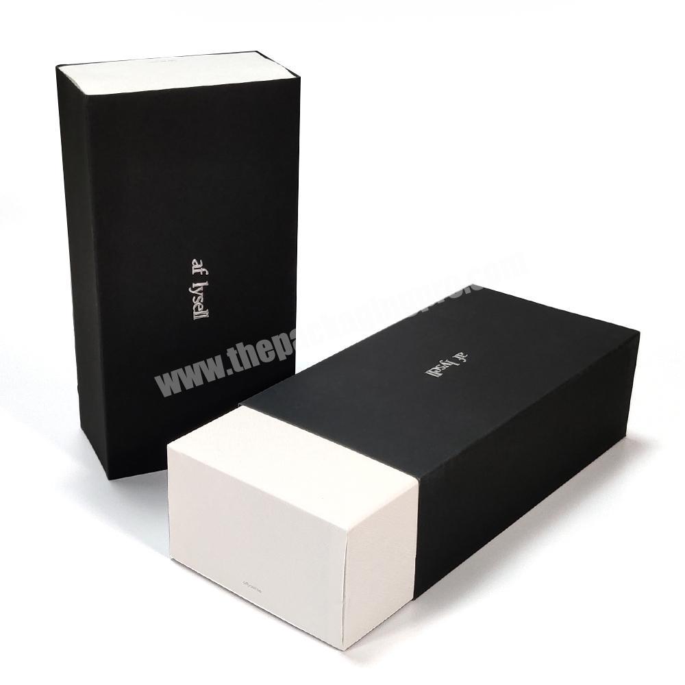 Custom Luxury Printing Packaging Cosmetic Storage Perfume Bottle Lid and Base Slide Gift Paper Box