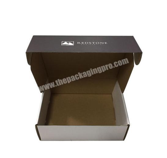 Custom Made CMYK Printed Tuck Top Corrugated Paper Foldable Mailing Boxes for electronic