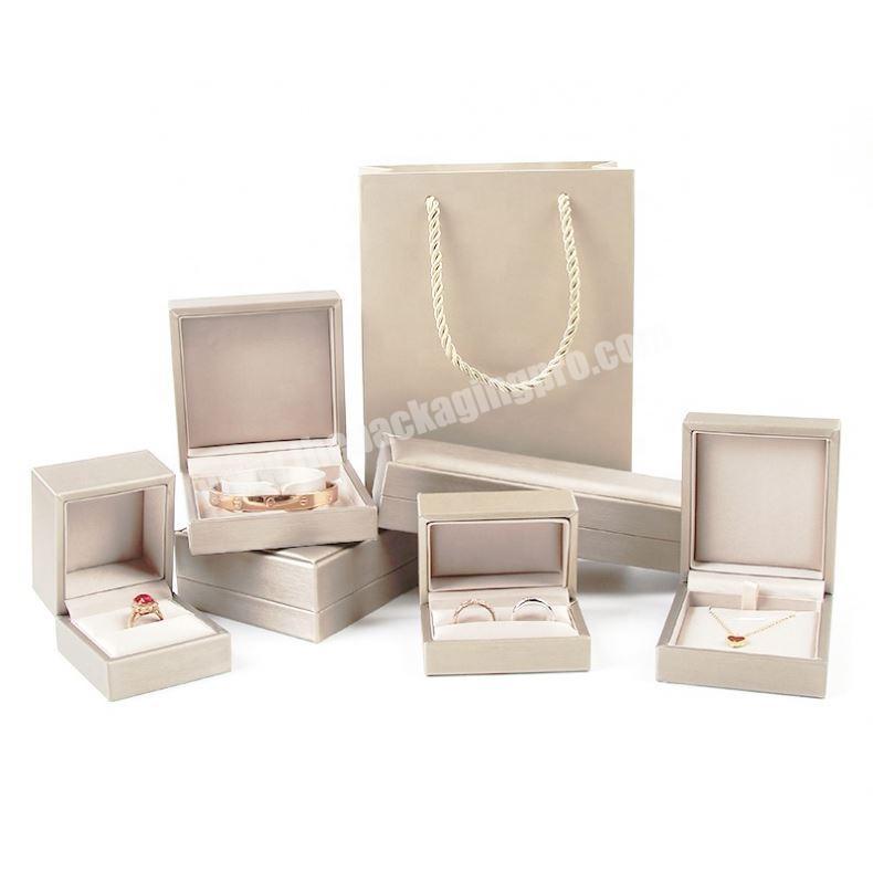 Custom Made Pu Leather Jewelry Box Necklace Packaging Box 16~25 Days Paperboard Handmade BZ-0122 Accept CN;GUA 500pcs Per Size