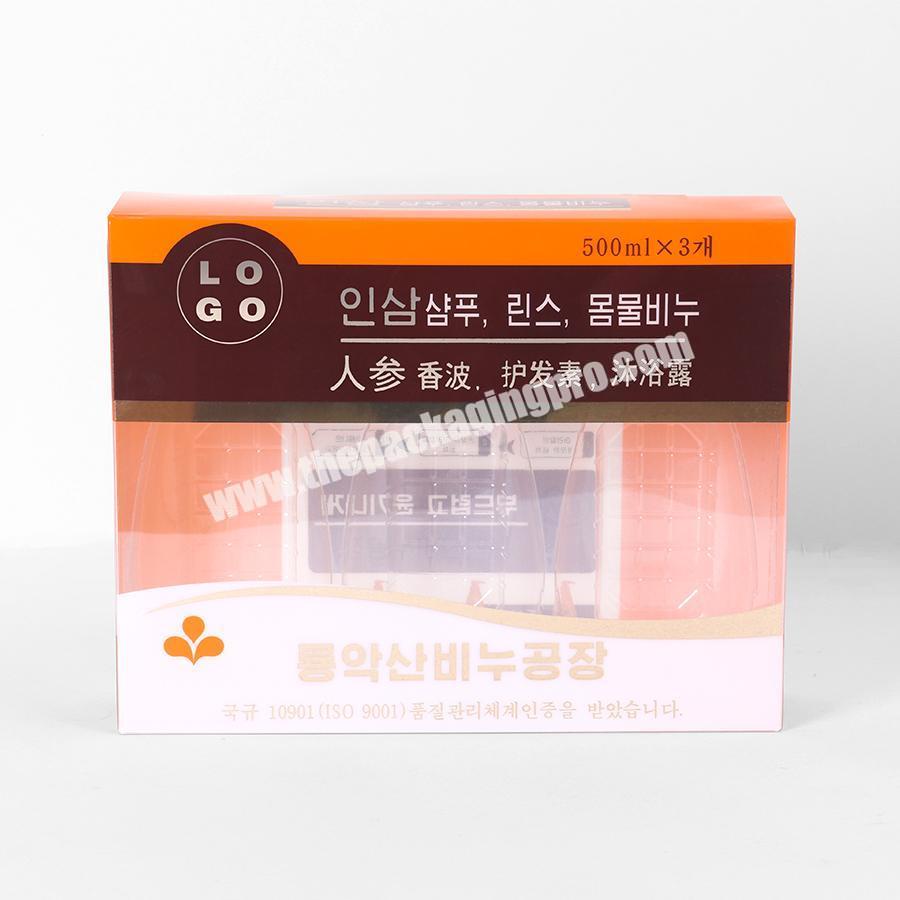 Custom  PET PVC plastic ABS kit organizer luxury cosmetics lip gloss custom logo packaging box