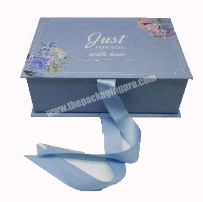 Custom Paperboard packaging ribbon gift box for gifts packaging box