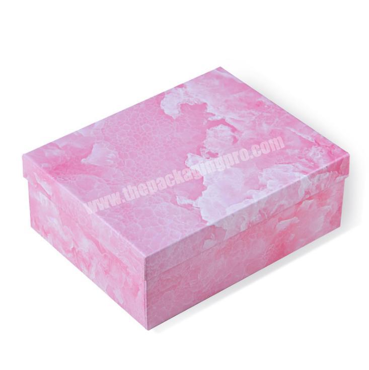 Custom Printed Marble Texture 2 Piece Paper Box