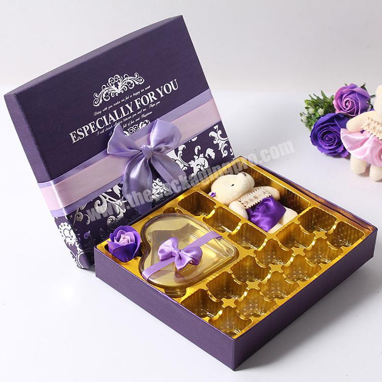 Custom Printing Food Packaging gift box paper chocolate gift boxes For macaroncookiebiscuits chocolate