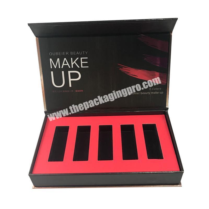 Custom Private Label Lip Gloss Paper Box Cosmetic Gift Packaging Lipstick Box