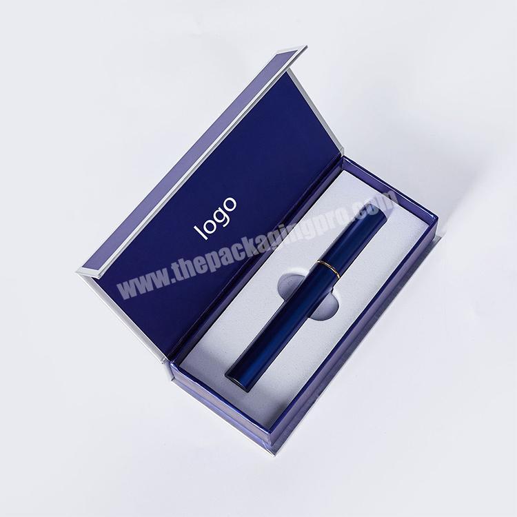 Custom Recyalbe Paperboard Eyeliner Luxury Pen Mascara Tube Private Label cosmetics Magnetic Packaging Box Set