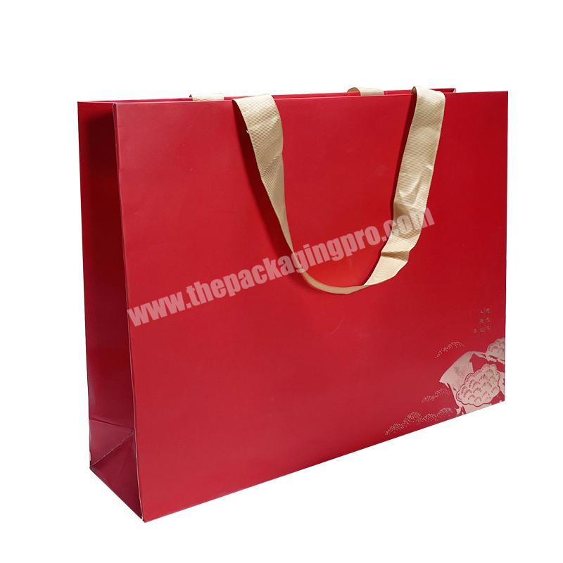 Custom Red Paper Bag For Tea Packaging