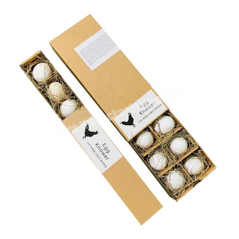 Custom Unique surprise Decorative egg trays Cardboard Paper Roll Quail Goose Easter Packaging For Gifts Egg transport Carton box