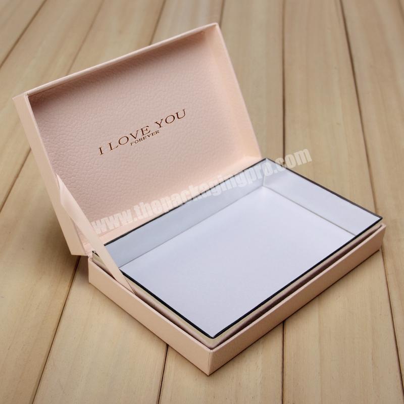 Custom logo high quality luxury cardboard paper wallet jewelry necklace gifts box for packaging