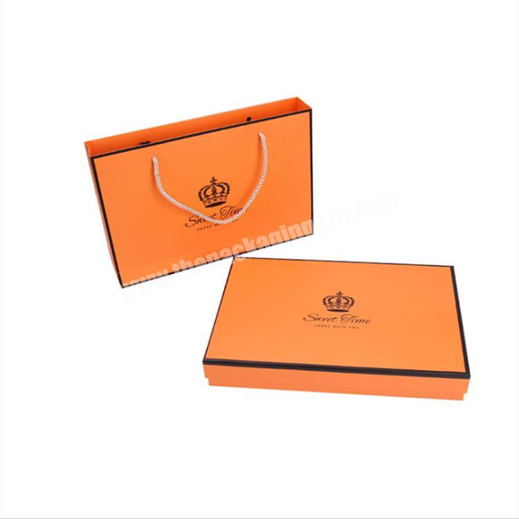 Custom printing recycled cardboard box business suit ties package luxury handbags packaging silk scarf gift box with lid