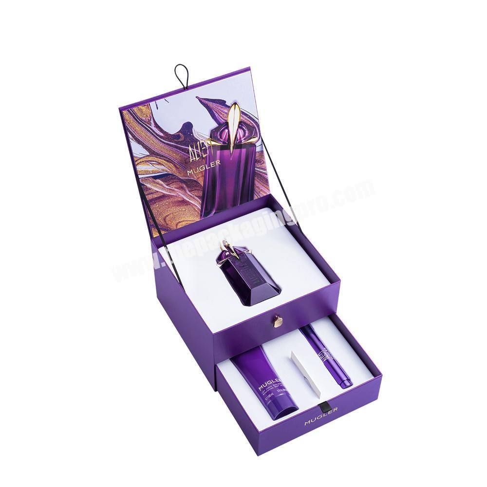 Custom private label new design paper cardboard small packaging cardboard skin care cosmetic gift set essential oil box