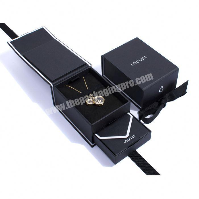 Custom promotional jewelry ring paper gift box highend paper jewelry box packaging elegant jewelry paper gift box