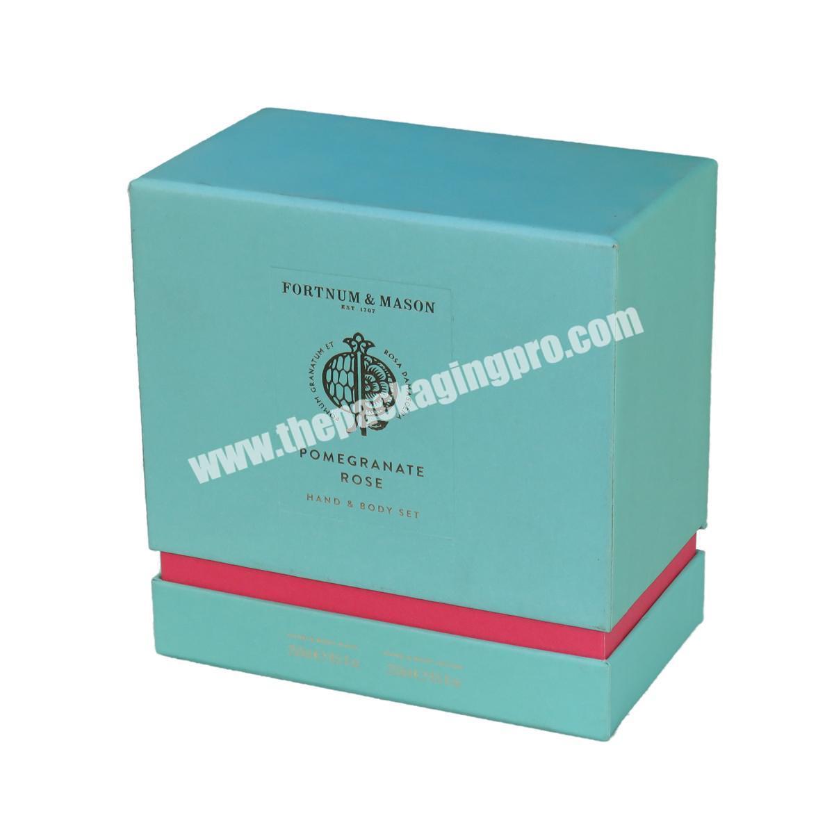 Custom promotional paperboard cosmetic customized packaging and logo printing suede gift box