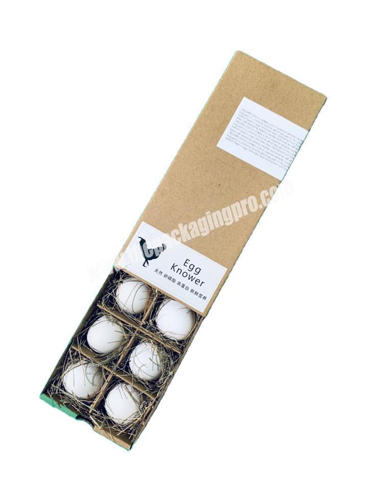 Custom unique decorative cardboard paper packaging easter egg roll carton quail goose egg box for gift farm egg packaging