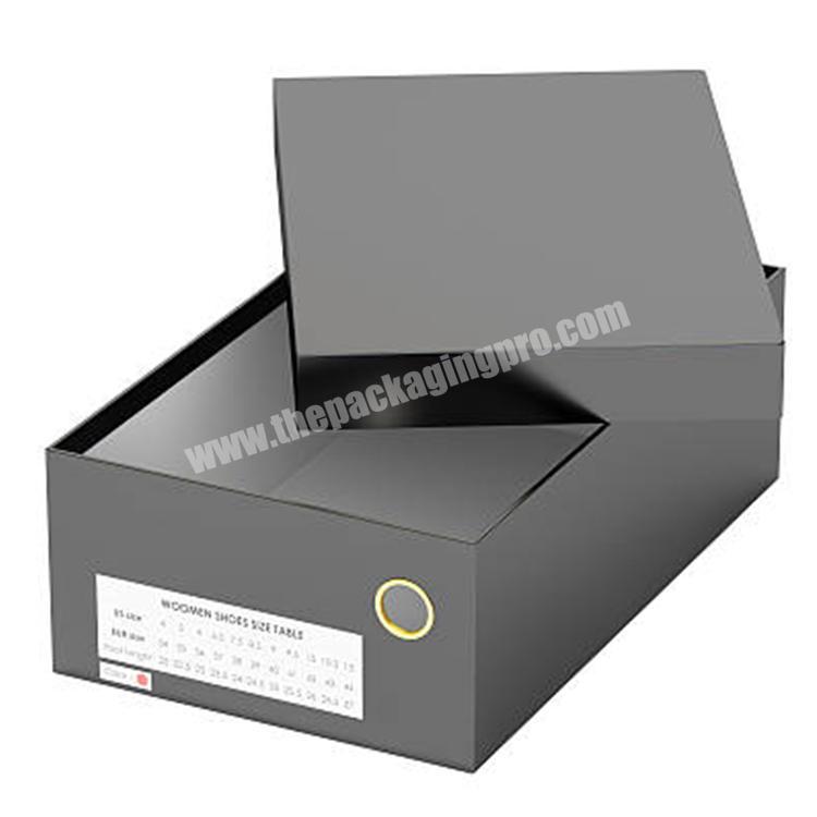 Customized  CMYK Printed Paper Corrugated Cardboard Shoes  Box